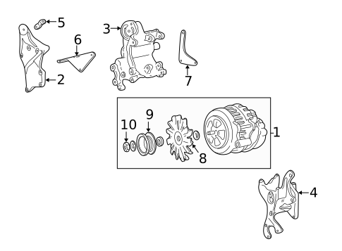 Alternator for 2000 Chevrolet C2500 #1