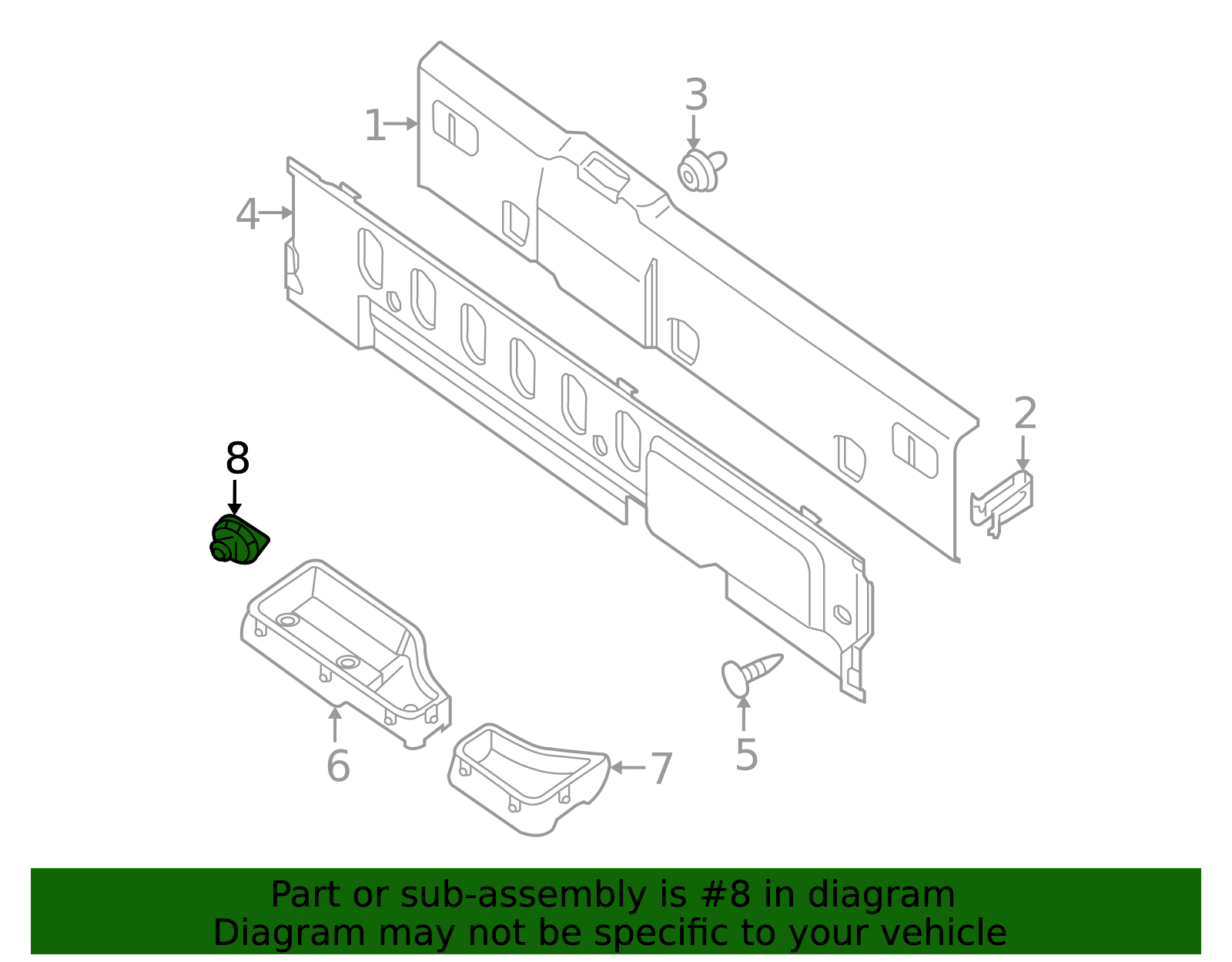 Genuine Underseat Storage Box Clip (d41 Frontier) - 80999-9BU0A