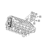 6035864 - Engine Mounting: Nut, Engine Isolator To Frame for Mopar Image