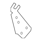 2215460382 - Electrical: Fuse Box Bracket for Mercedes-Benz Image