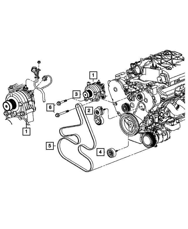 4861643AC - : Idler Pulley for Mopar Image