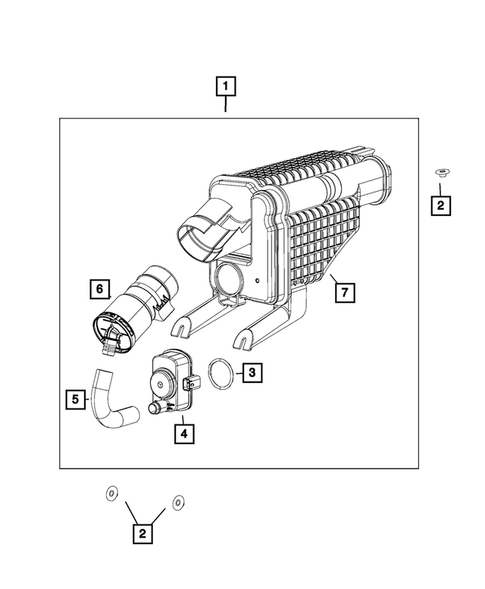 Vacuum Canister/Leak Detection Pump for 2019 Jeep Wrangler #0