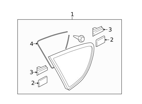 Glass & Hardware for 2014 Subaru Tribeca #0