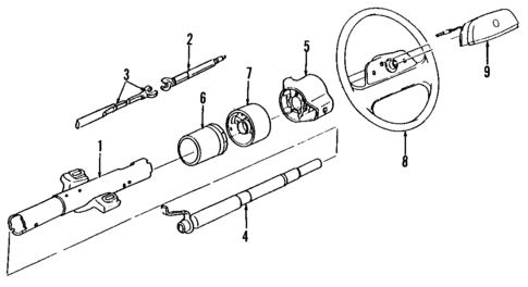 Steering Column for 1988 Buick Electra #1
