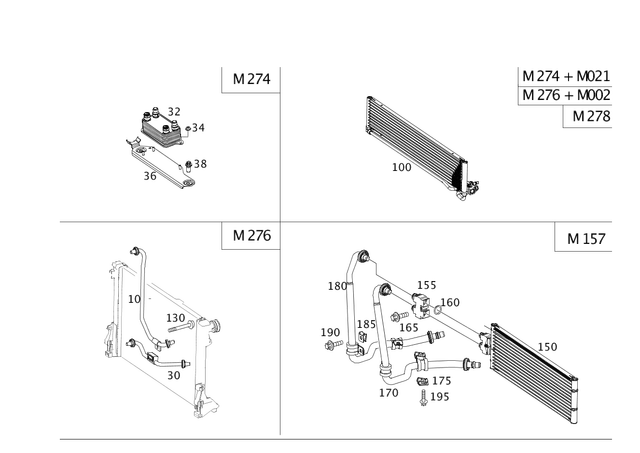 2122702296 - Radiator: Oil Line for Mercedes-Benz Image image
