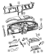 5291871AD - Interior Trim: Glove Box Door Dampener for Mopar Image