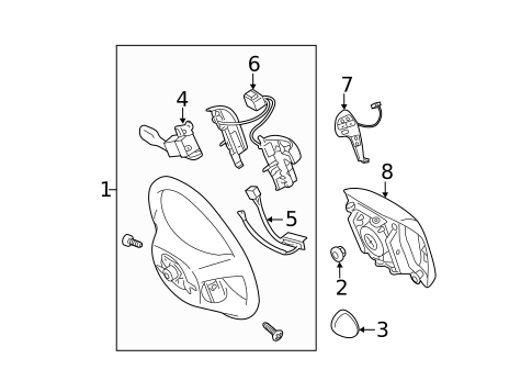 Steering Wheel & Trim for 2010 Toyota Camry #0