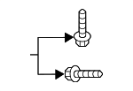 11547755 - Body: Bumper Cover Upper Bolt for GM Image