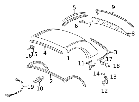 Top & Components for 1999 Porsche Boxster #0
