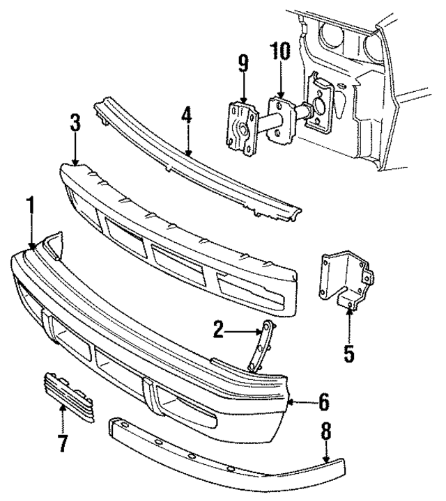 4270701 - Body: Bumper Cover for Mopar Image