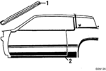 20059746 - Body: Outer Rocker Panel for Buick: Riviera | Cadillac: Eldorado | Oldsmobile: Toronado Image