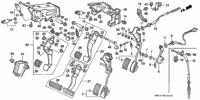 Pedals for 1991 Honda Accord #0