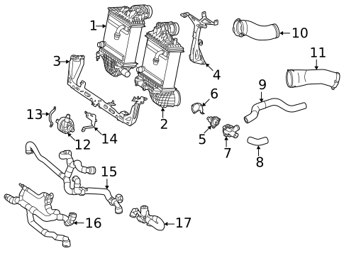 Intercooler for 2021 Mercedes-Benz AMG GT Black Series #0