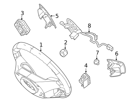 Steering Wheel & Trim for 2010 Mercury Milan #0
