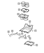 68541929AA - Interior Trim: Cup Holder Liner for Mopar Image