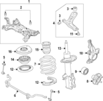 PZ1Z18124AA - : Strut for Ford Image