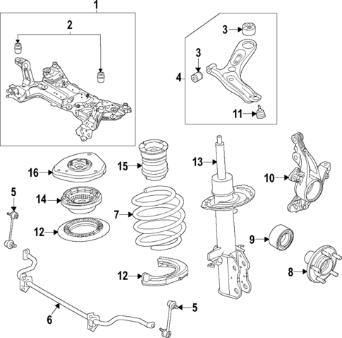 Front Suspension for 2024 Lincoln Nautilus #0