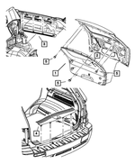 5JR56BD1AL - Interior Trim: Liftgate Trim Panel for Mopar Image