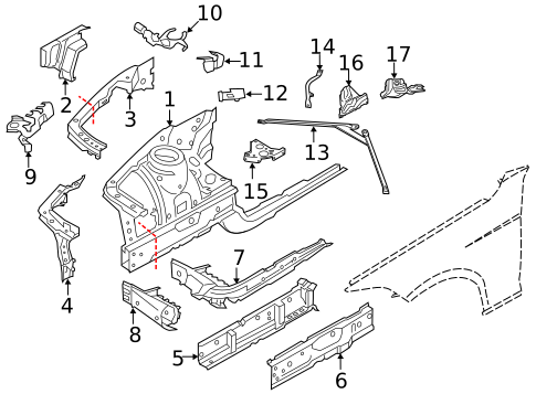 Structural Components & Rails for 2015 BMW 335i GT xDrive #0