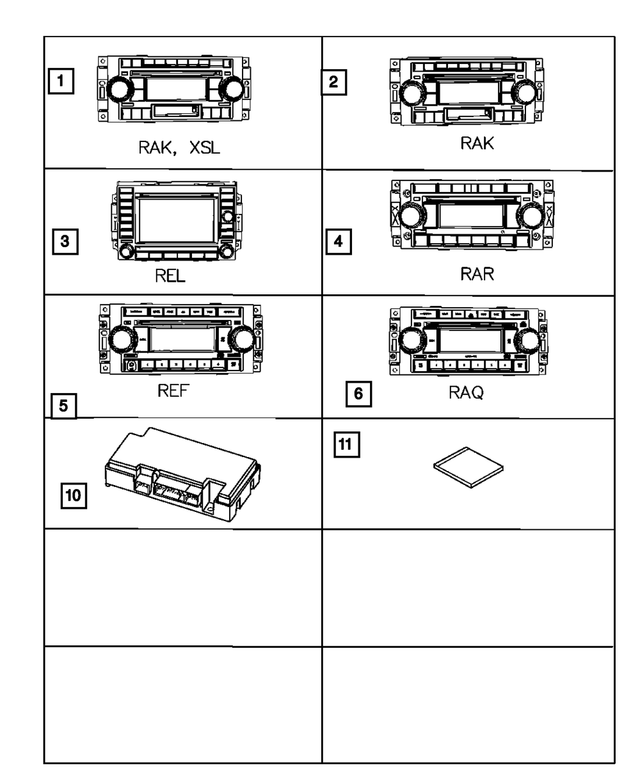 5064032AL - Instrument Panel and Radios and Consoles: Am/fm With Cd And Cassette Radio for Mopar Image