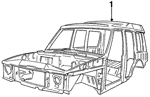 Body Shell for 1995 Land Rover Discovery #0