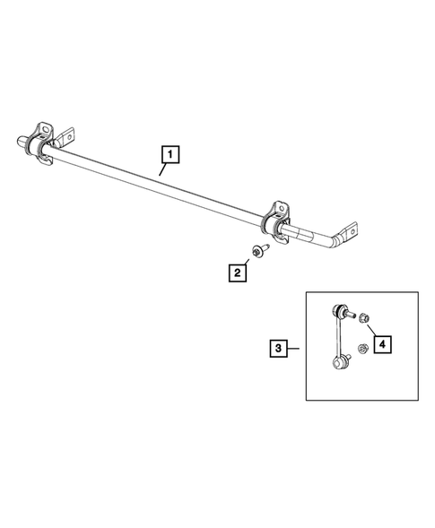 Rear Stabilizer Bar for 2015 Chrysler 200 #0