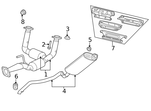 Brackets, Flanges & Hangers for 2008 Jeep Commander #0