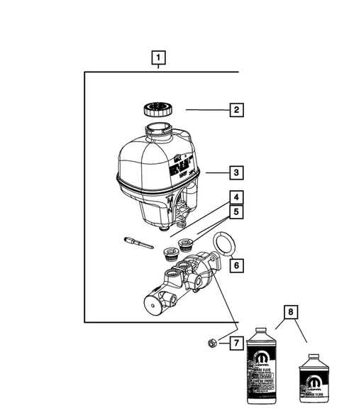 Brake Master Cylinder for 2009 Dodge Ram 2500 #1