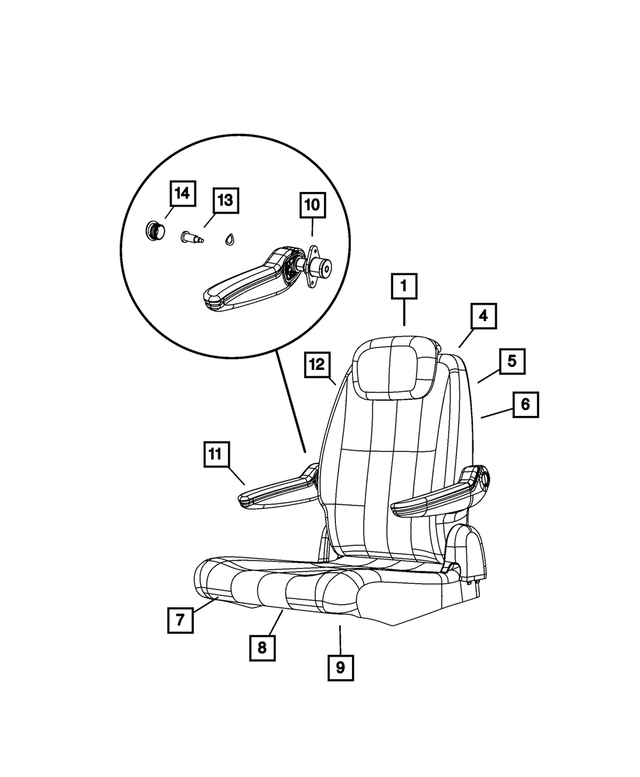 68101321AA - Interior Trim: Rear Seat Back Frame for Mopar Image image