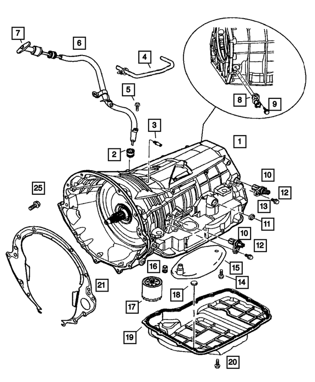 4810021 - Automatic Transmission Multi-Speed: Grommet for Mopar Image