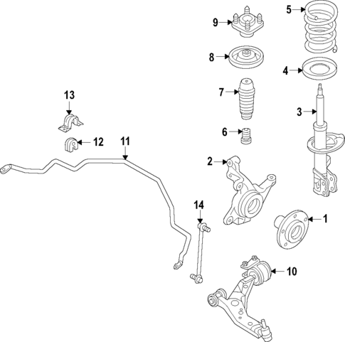 Front Suspension for 2023 Mazda CX-50 #1