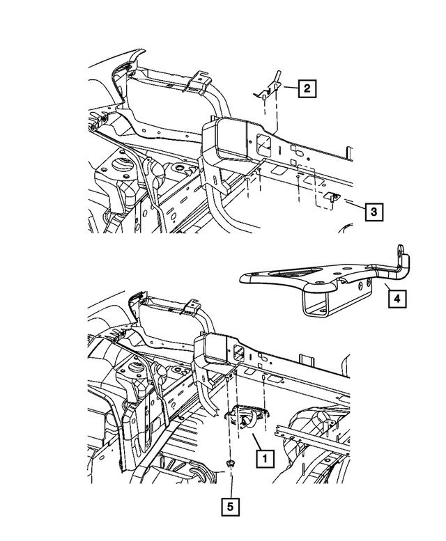 52089364AC - : Tow Hook Bracket for Mopar Image