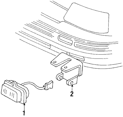 Fog Lamps for 1992 Pontiac LeMans #0