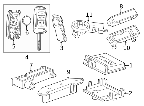 Anti-Theft Components for 2015 Chevrolet Volt #0