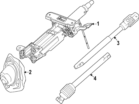 Steering Column Assembly for 2024 Chevrolet Blazer EV #1