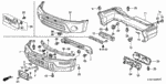 90100S10000 - Interior/Bumper: SCREW, TAPPING (4X12) for Honda Image image
