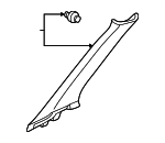 84101S82A01ZB - : 1998 1999 Honda Accord - Garnish Assembly*NH302L* for Honda: Accord Image