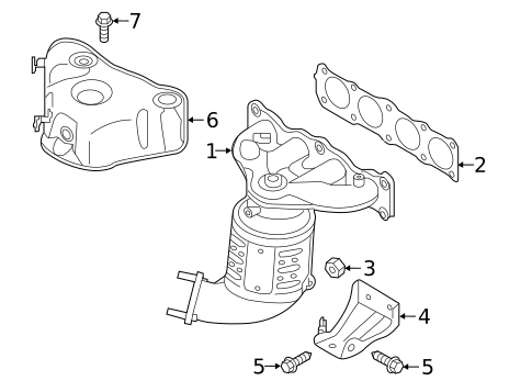 Exhaust Manifold for 2018 Kia Sorento #0