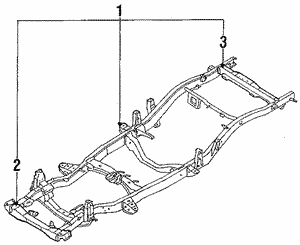 Frame & Components for 1995 Isuzu Pickup | Isuzu Parts Center