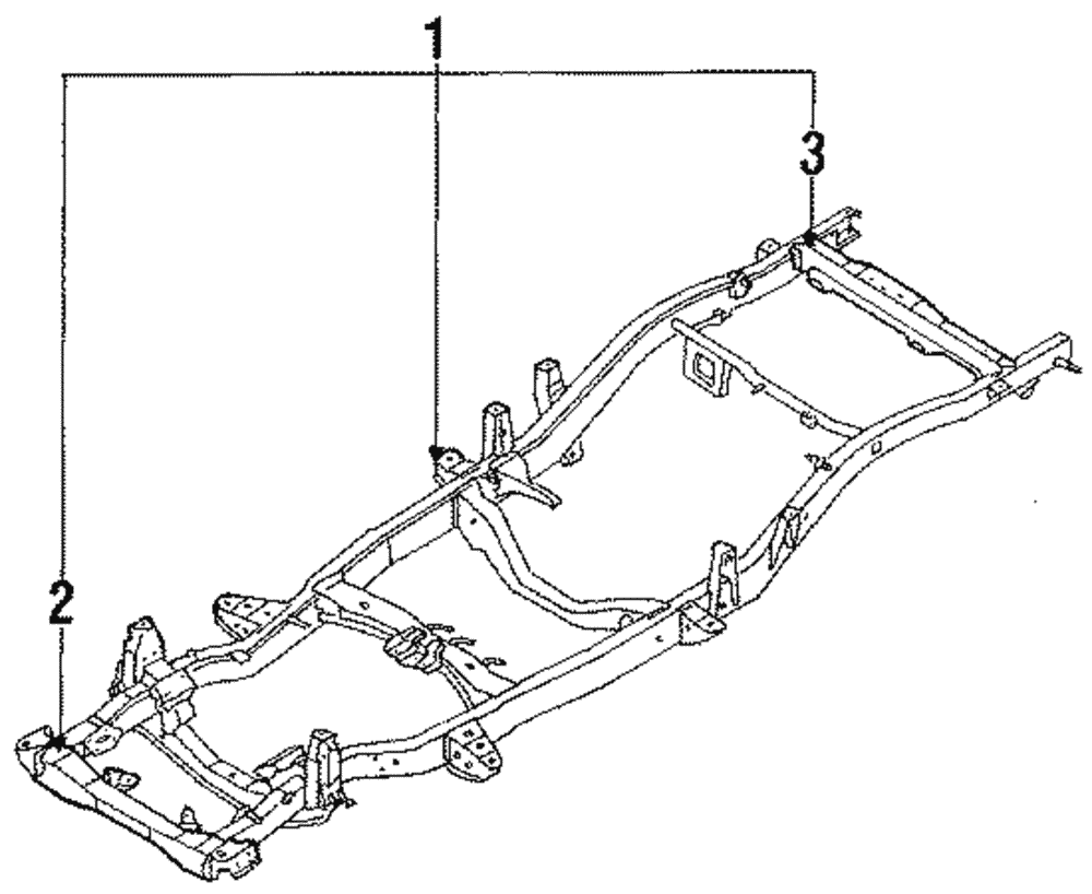 1990-1992 Isuzu Pickup Frame Assembly 8970422391 | Isuzu