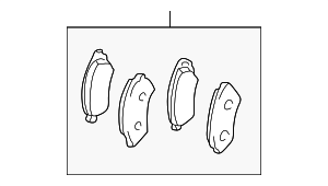 446660070 - : Brake Pads Rear for Toyota Image
