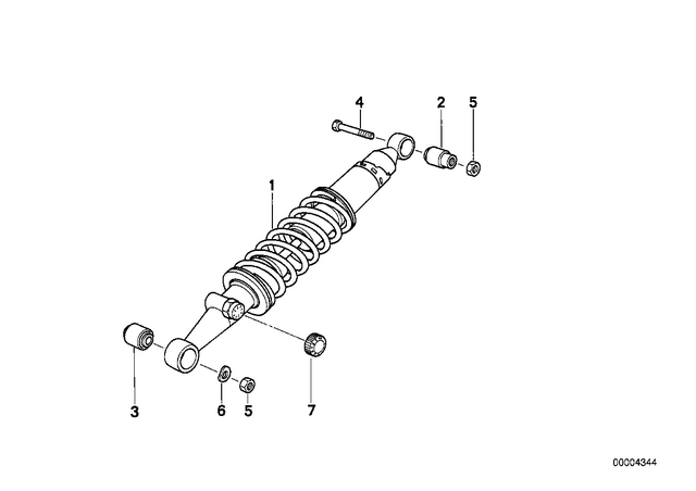 33532322734 - : Spring Strut, Rear for BMW-Motorrad Image