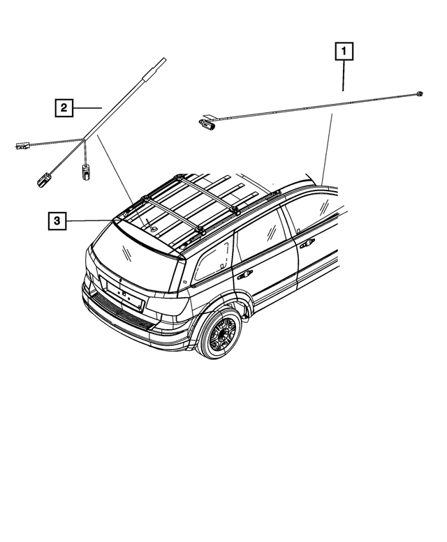 5064793AB - : Base Cable And Bracket Antenna for Mopar Image