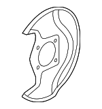 45255TZ5A00 - : Splash Shield for Honda: Pilot Image