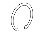 90681T6AJ00 - Brakes: Bearing Clip for Honda: Accord, Clarity, CR-V, HR-V, Passport, Pilot Image