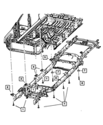 68183935AA - Frame, Bumper and Fascia: Body Hold Down Cushion for Dodge: Ram 2500, Ram 3500 | Ram: 2500, 3500 Image
