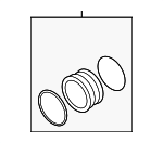 94810610103 - Cooling System: Thermostat Cover for Porsche: Cayenne Image