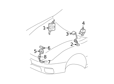 Traction Control Components for 2003 Lexus ES300 #0