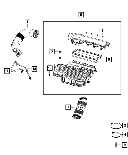 Air Cleaner for 2024 Dodge Hornet #0