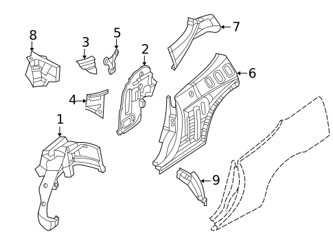 Inner Structure for 2002 Mitsubishi Eclipse #0